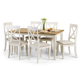 Davenport Dining Table - Oak/White