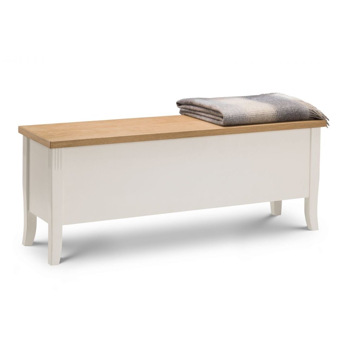 Davenport Storage Bench - Oak/White