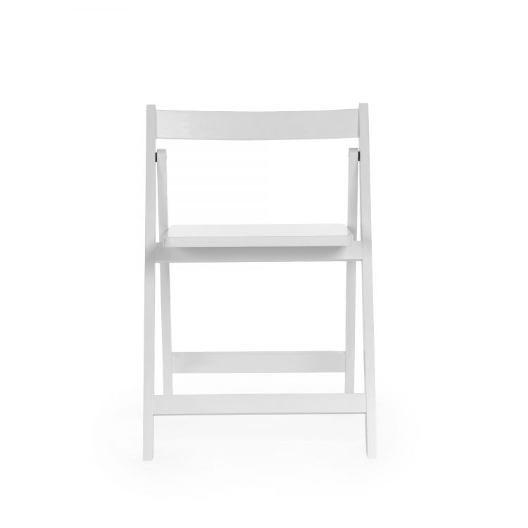 Gatan Small Gateleg Table With 2 Chairs - White