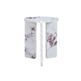 Halo Side Table Marble Effect