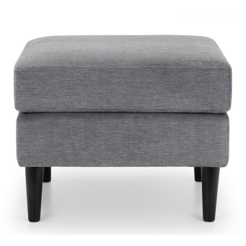 Hayward Ottoman - Grey Chenille