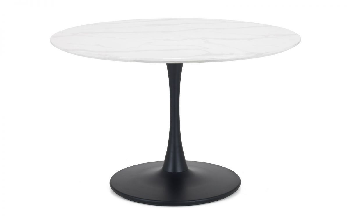 Holland Round Pedestal Table & 2 Delaunay Mustard Chairs