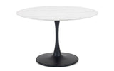 Holland Round Pedestal Table & 2 Delaunay Mustard Chairs