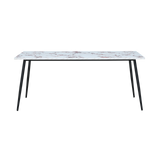 Horizon Large Dining Table Marble Effect