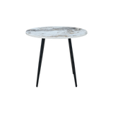 Horizon Round Dining Table Marble Effect