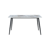 Horizon Medium Dining Table Marble Effect