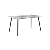 Horizon Medium Dining Table Marble Effect