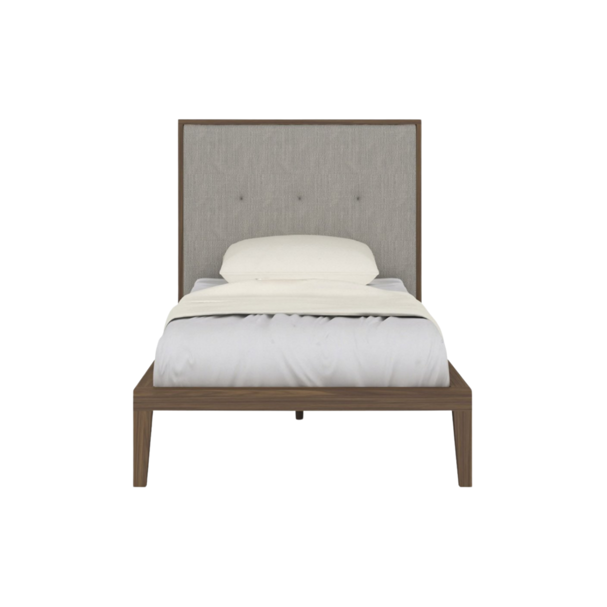 Ivy Single Bed in Walnut