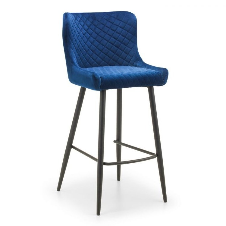 Luxe Bar Stool - Blue