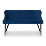 Luxe High Back Bench - Blue