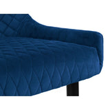 Luxe High Back Bench - Blue