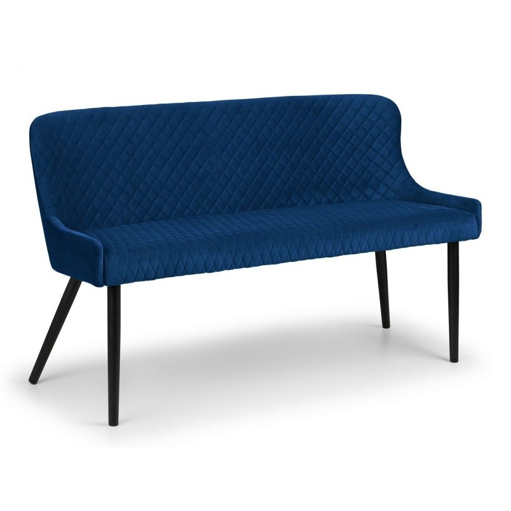 Luxe High Back Bench - Blue