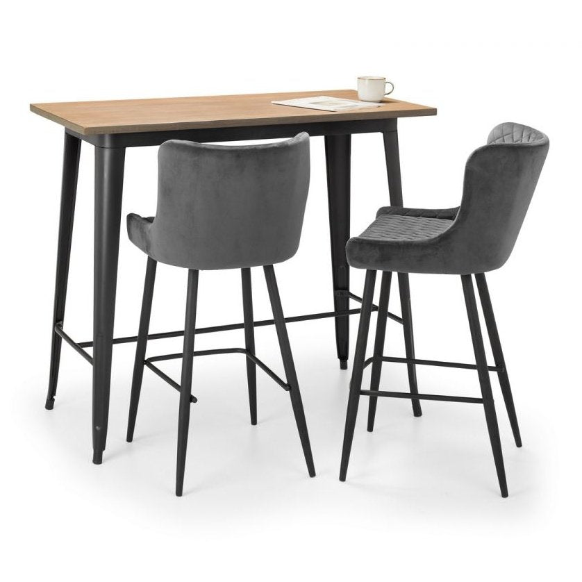 Luxe Bar Stool - Grey