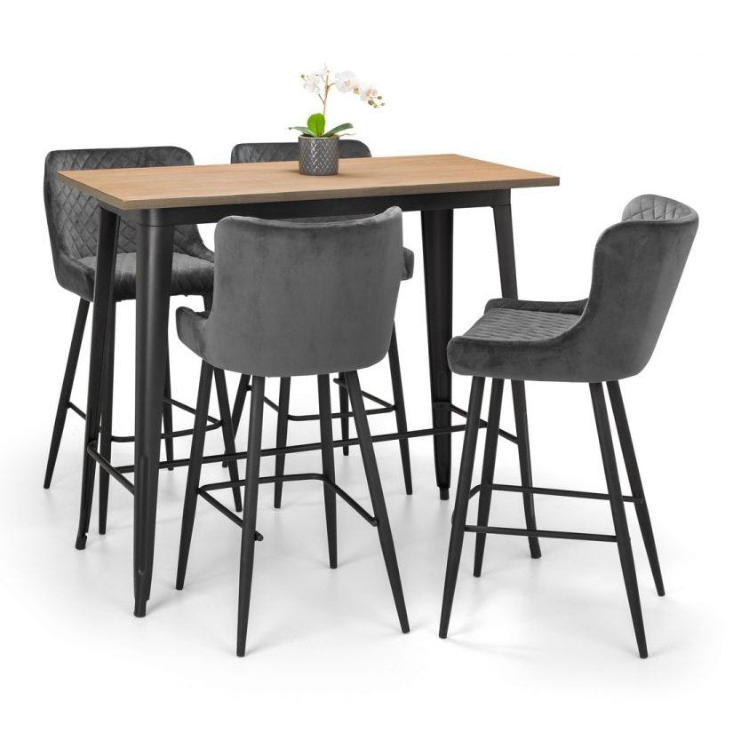 Luxe Bar Stool - Grey