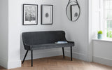 Luxe High Back Bench - Grey