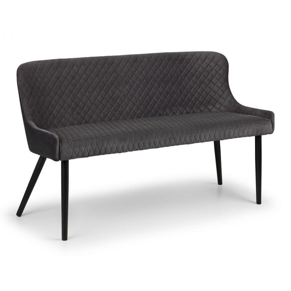 Luxe High Back Bench - Grey