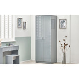 Manhattan 2 Door Wardrobe - Grey