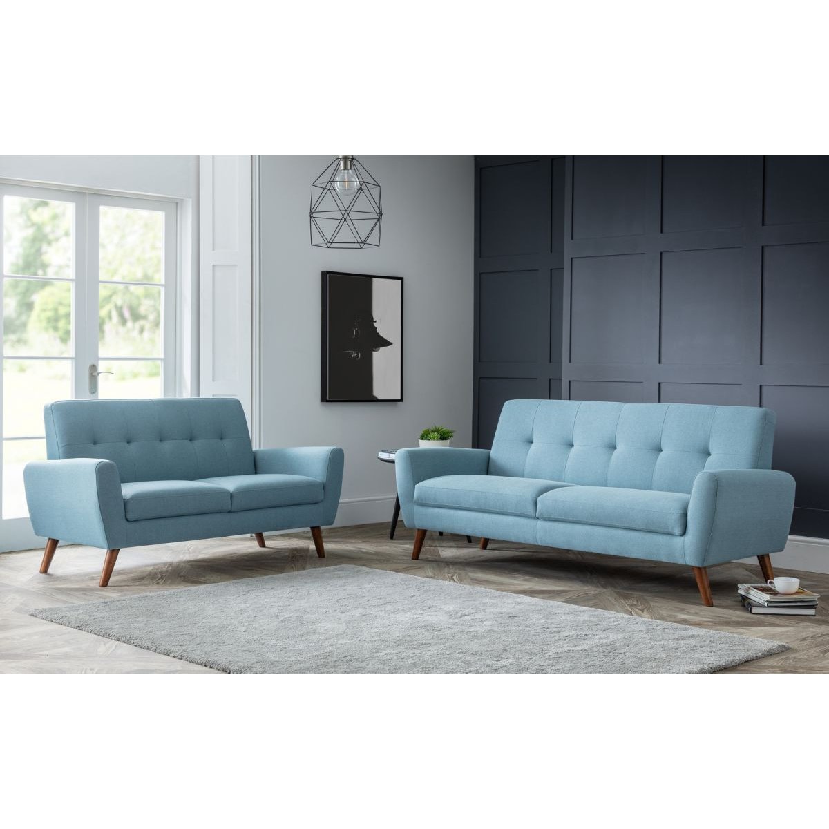 Monza 2 Seater Sofa - Blue