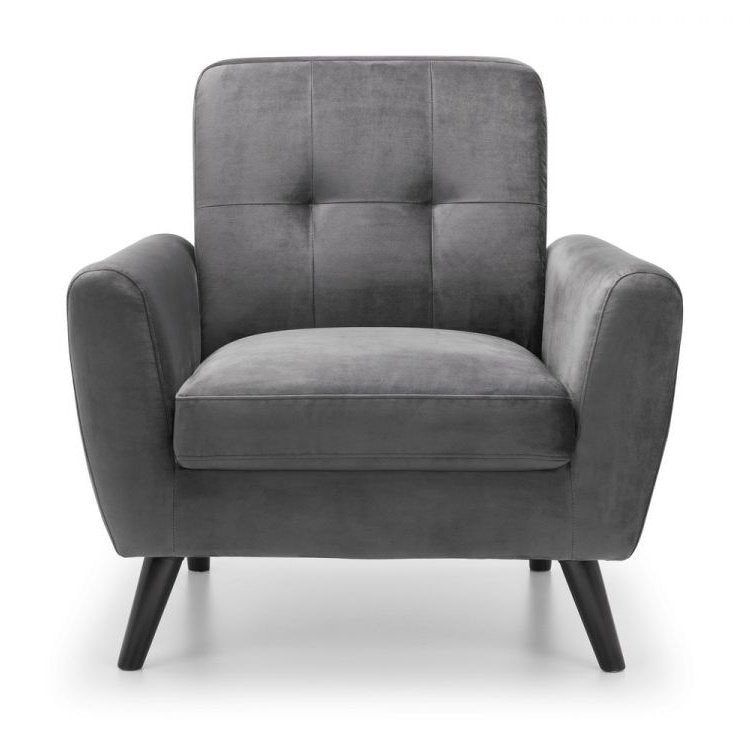 Monza Chair - Grey Velvet