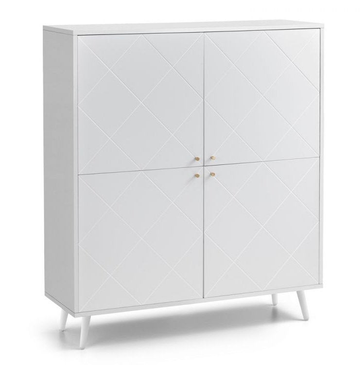 Moritz 4 Door Cabinet - White