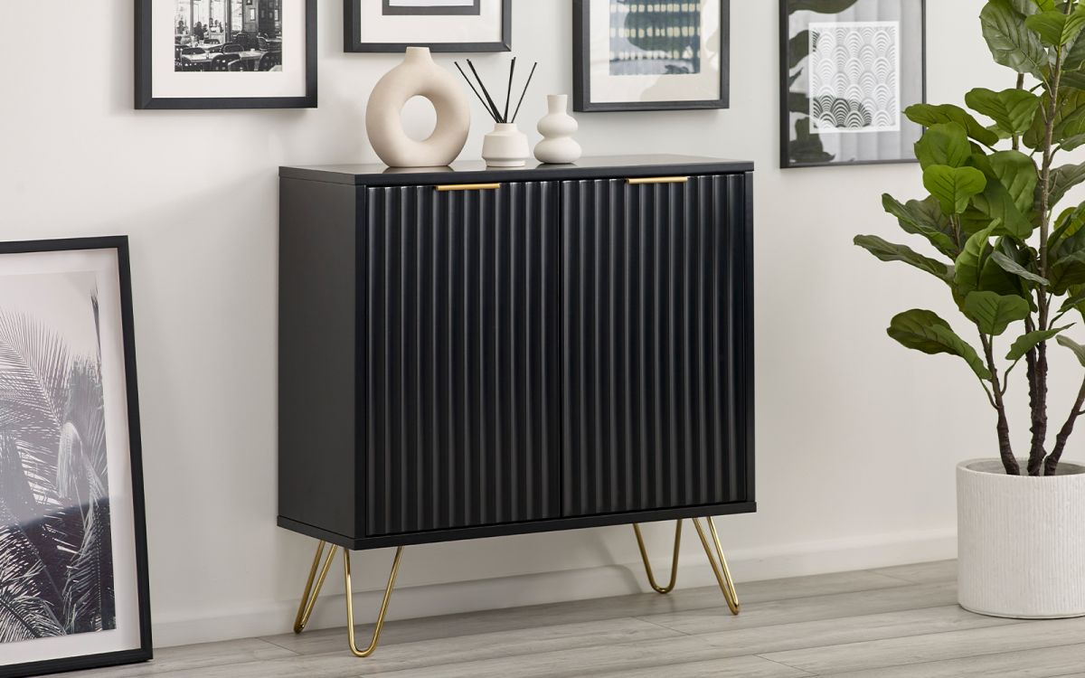 Murano Compact Sideboard - Matte Black