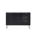 Murano Large Sideboard - Matte Black