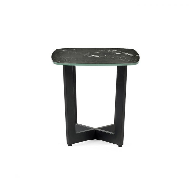 Olympus Lamp Table - Black Marble