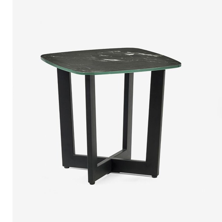 Olympus Lamp Table - Black Marble