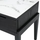 Orchid Bedside Single Drawer - Marble