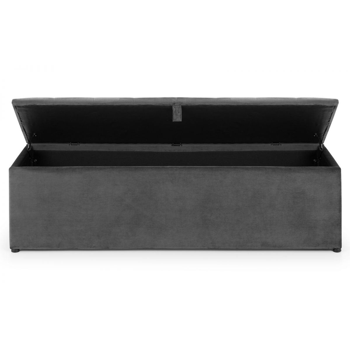 Ravello Blanket Box - Dark Grey Velvet