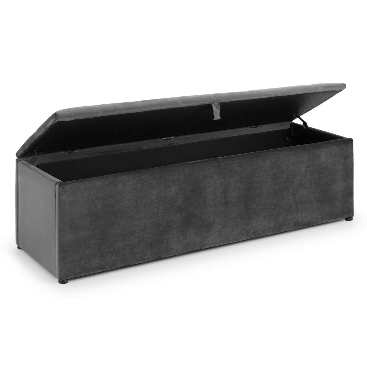 Ravello Blanket Box - Dark Grey Velvet