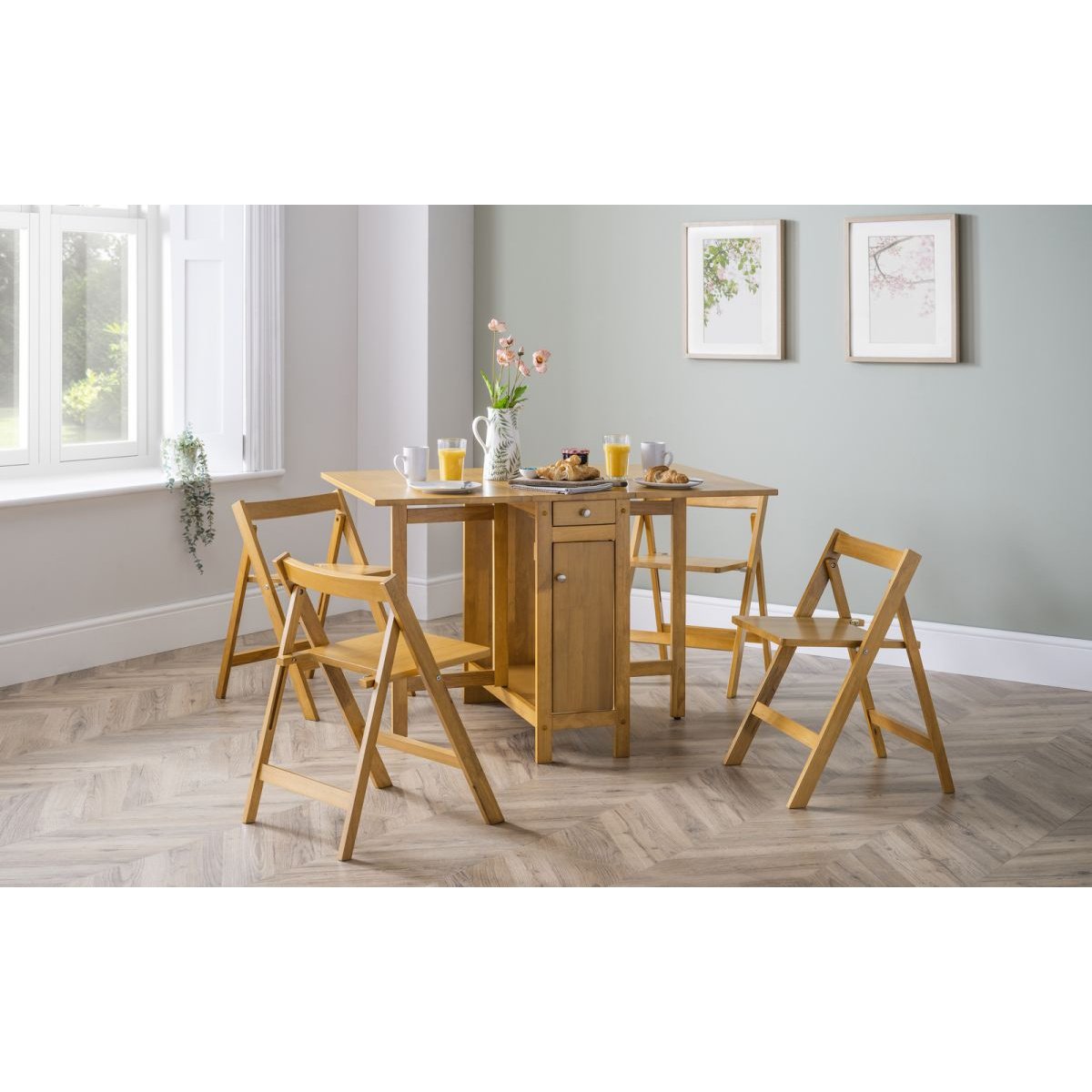 Savoy Dining Set - Light Oak Finish