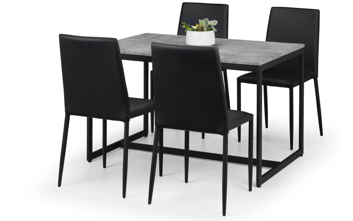 Staten & Jazz Black Dining Set