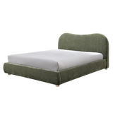 Wave Beds in Olive Soft Weave
