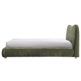 Wave Beds in Olive Soft Weave