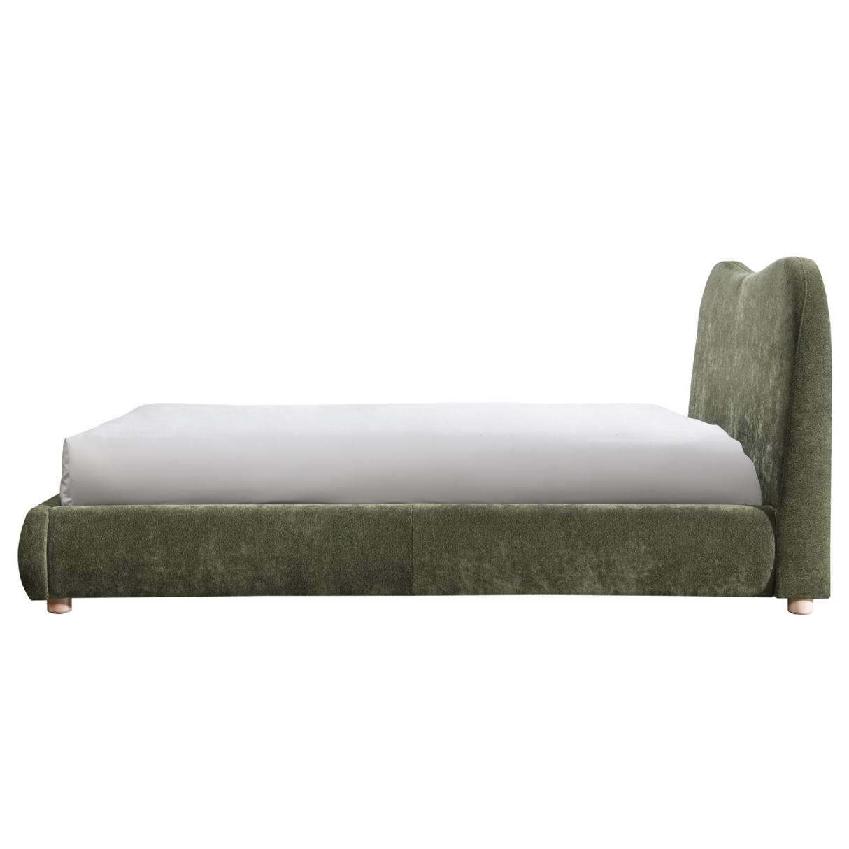 Wave Beds in Olive Soft Weave