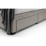 Wilton Deep Buttoned 4 Drawer Bed - Grey