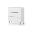 Alicia 3 Drawer Chest - White Julian Bowen 