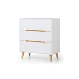 Alicia 3 Drawer Chest - White Julian Bowen 