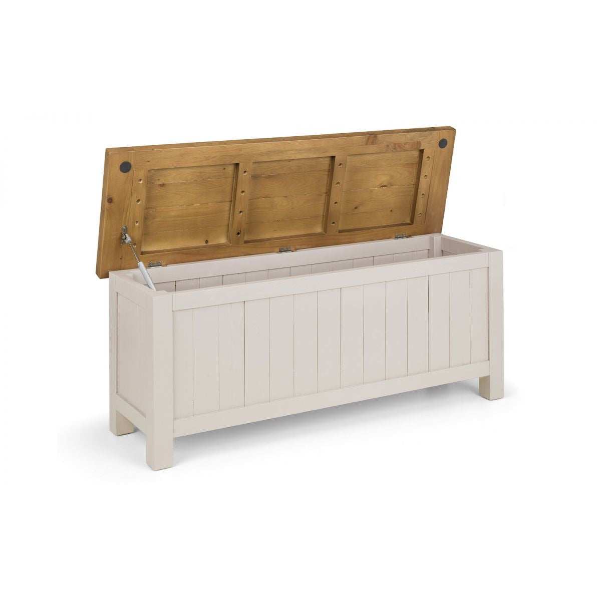 Aspen Storage Bench - Grey Wash