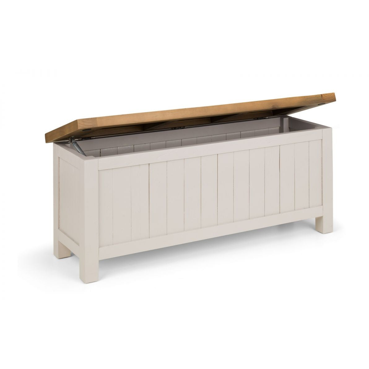 Aspen Storage Bench - Grey Wash