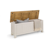 Aspen Storage Bench - Grey Wash