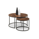 Bellini Round Nesting Coffee Table - Walnut